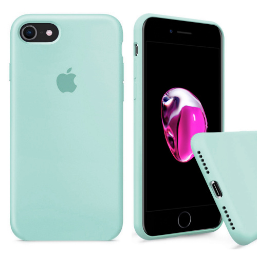 Чехол накладка xCase для iPhone 7/8/SE 2020 Silicone Case Full мятный - UkrApple