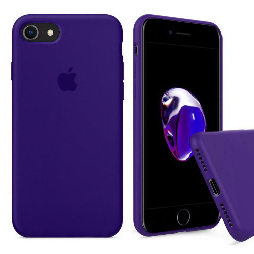 Чехол накладка xCase для iPhone 7/8/SE 2020 Silicone Case Full фиолетовый - UkrApple