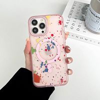 Чохол iPhone 15 Blot with MagSafe pink