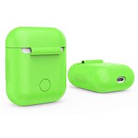 Чехол для AirPods/AirPods 2 silicone case зеленый