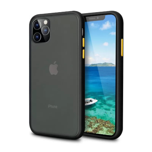 Чохол накладка xCase для iPhone 12 Pro Max Gingle series black yellow - UkrApple