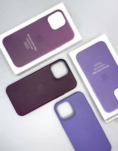 Чохол для iPhone 13 Pro Max Leather Case with MagSafe Wisteria: фото 4 - UkrApple