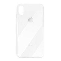 Чехол накладка xCase на iPhone X Glass Case Logo white