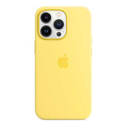 Чохол OEM Silicone Case Full with MagSafe for iPhone 13 Pro lemon zest - UkrApple