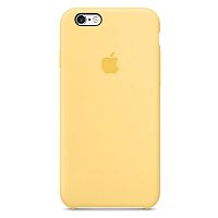 Чехол накладка xCase на iPhone 6/6s Silicone Case желтый (14)
