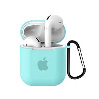 Чехол для AirPods/AirPods 2 silicone case with Apple Marine green
