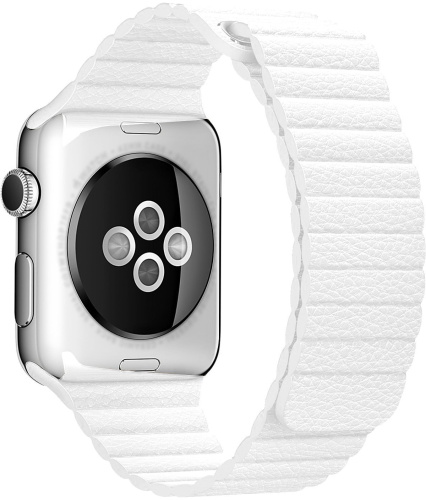 Ремінець xCase для Apple watch 42/44/45/49 mm Leather Loop good White: фото 5 - UkrApple