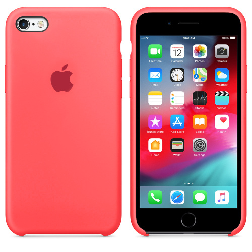 Чехол накладка xCase на iPhone 6 Plus/6s Plus Silicone Case ярко-розовый: фото 2 - UkrApple