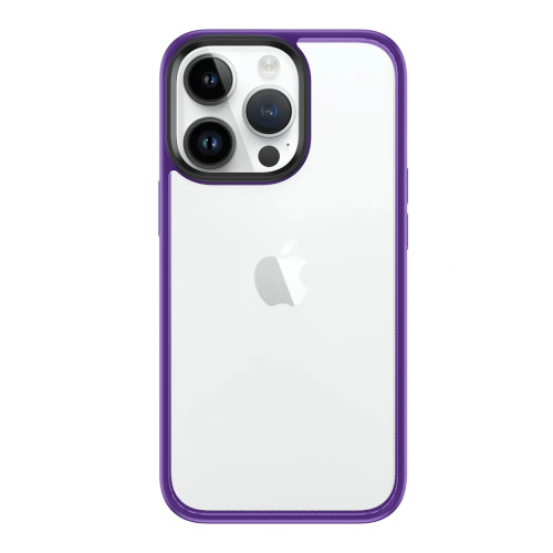 Чохол iPhone 14 Pro Max Rock Guard Series Clear purple - UkrApple