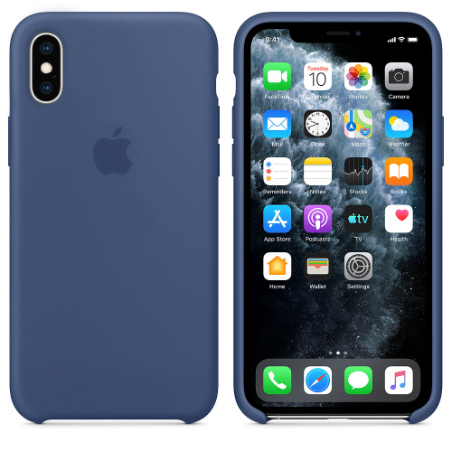 Чехол накладка xCase на iPhone XS Max Silicone Case alaskan blue: фото 2 - UkrApple
