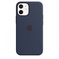 Чохол накладка xCase для iPhone 12 Mini Silicone Case Full deep navy 