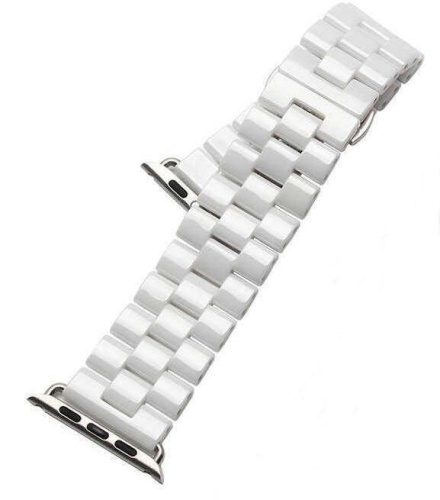 Ремінець xCase для Apple watch 38/40/41 mm Ceramic 3-bead white - UkrApple