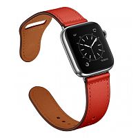 Ремінець xCase для Apple watch 42/44/45/49 mm Leather rivet clasp Red
