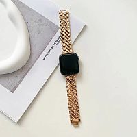 Ремінець для Apple Watch 42/44/45/49 mm Metall braided rose gold