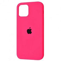 Чохол накладка iPhone 14 Pro Silicone Case Full Electric pink