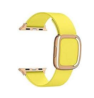 Ремінець xCase для Apple watch 42/44/45/49 mm Modern Buckle Leather gold yellow