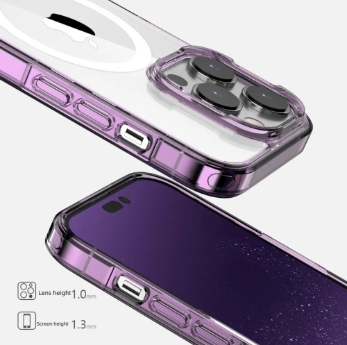 Чохол iPhone 14 Pro Max Crystal Shining with MagSafe black: фото 3 - UkrApple