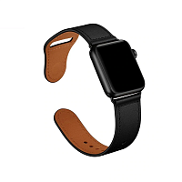 Ремінець xCase для Apple watch 42/44/45/49 mm Leather rivet clasp Black