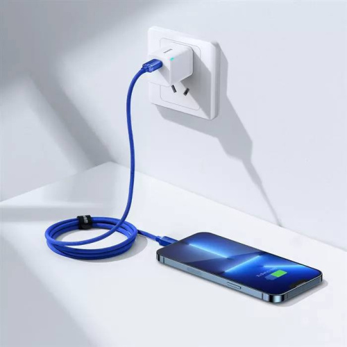 USB кабель Lightning 200cm Baseus Crystal Shine 2.4A blue: фото 7 - UkrApple