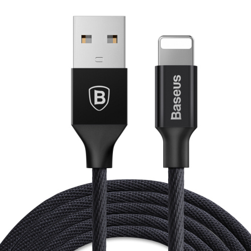 USB кабель Baseus Lightning Yiven 2A (1,2m) black - UkrApple
