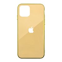Чохол накладка xCase на iPhone 11 Pro Glass Case Logo Metallic dark gold