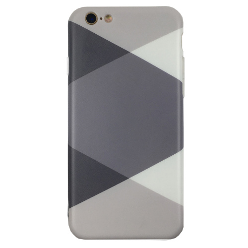 Чехол накладка на iPhone  7 Plus/8 Plus с серыми ромбами, плотный силикон - UkrApple