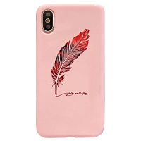 Чехол накладка xCase на iPhone 6/6s Feather Pink