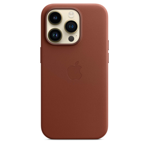 Чохол iPhone 14 Pro Leather Case with MagSafe A umber: фото 3 - UkrApple