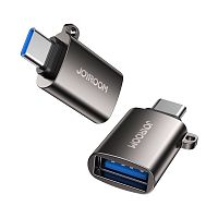 Перехідник JoyRoom USB to Type-C 3.0 Adapter gray