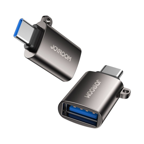 Перехідник JoyRoom USB to Type-C 3.0 Adapter gray - UkrApple