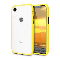 Чехол накладка xCase для iPhone XR Gingle series yellow black