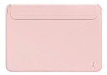 Папка конверт Wiwu Skin Pro2 Leather для MacBook Air/Pro 13'' (2018-2020) pink