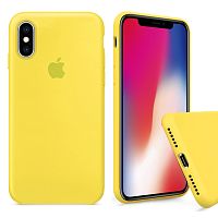 Чехол накладка xCase для iPhone XS Max Silicone Case Full canary yellow