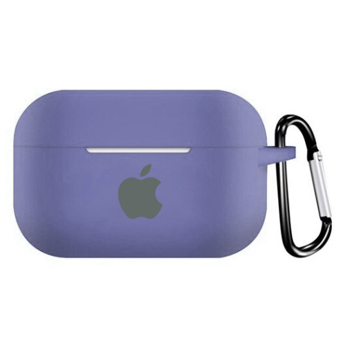 Чехол для AirPods PRO silicone case with Apple Lavender gray - UkrApple