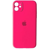 Чохол накладка xCase для iPhone 12 Mini Silicone Case Full Camera Electric Pink