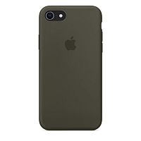Чехол накладка xCase для iPhone 7/8/SE 2020 Silicone Case Full темно-оливковый