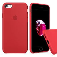 Чехол накладка xCase для iPhone 6/6s Silicone Case Full красный