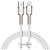 USB кабель Type-C to Lightning 200cm Baseus Cafule Metal 20W white - UkrApple