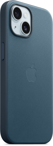 Чохол iPhone 15 FineWoven Case with MagSafe pacific blue : фото 5 - UkrApple
