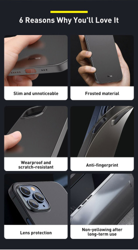 Чохол для iPhone 12 Mini Baseus Wing Case Black: фото 6 - UkrApple