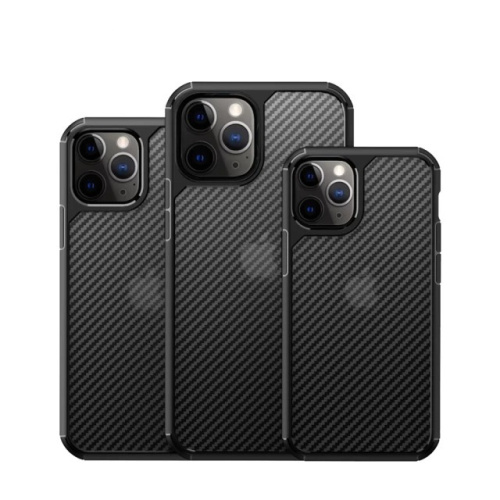 Чохол для iPhone 12 Pro Max iPaky Carbone Case Black Transparent: фото 2 - UkrApple