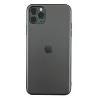 Чохол накладка xCase на iPhone 11 Pro Max Glass Silicone Case Logo Matte black