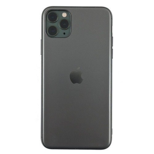 Чохол накладка xCase на iPhone 11 Pro Max Glass Silicone Case Logo Matte black - UkrApple