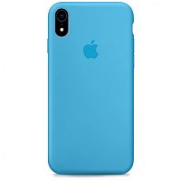 Чехол накладка xCase для iPhone XR Silicone Case Full голубой