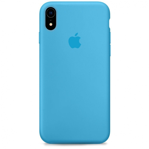 Чехол накладка xCase для iPhone XR Silicone Case Full голубой - UkrApple