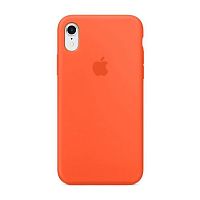 Чехол накладка xCase для iPhone XR Silicone Case Full оранжевый