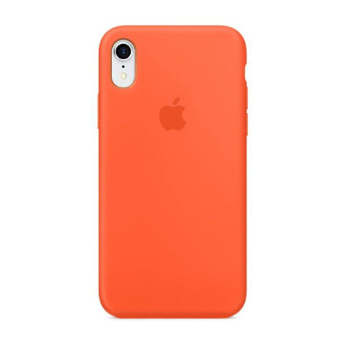 Чехол накладка xCase для iPhone XR Silicone Case Full оранжевый - UkrApple