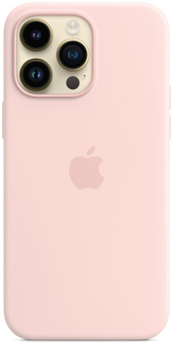 Чохол iPhone 14 Silicone Case with MagSafe chalk pink  - UkrApple
