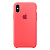 Чехол накладка xCase для iPhone X/XS Silicone Case ярко-розовый - UkrApple