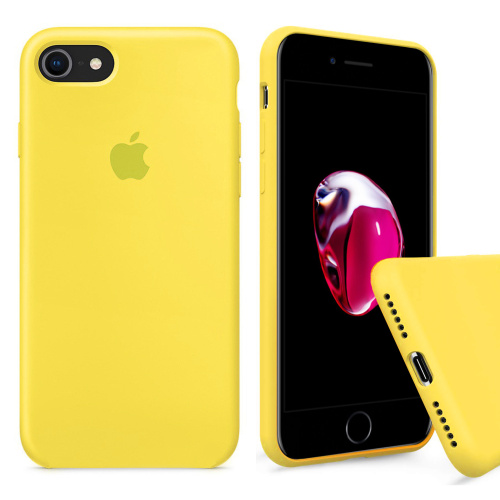 Чехол накладка xCase для iPhone 7/8/SE 2020 Silicone Case Full canary yellow - UkrApple